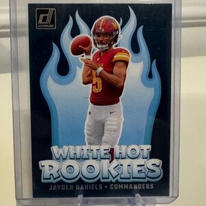 🔥 2024 Jayden Daniels Panini Donruss White Hot Rookie Card
